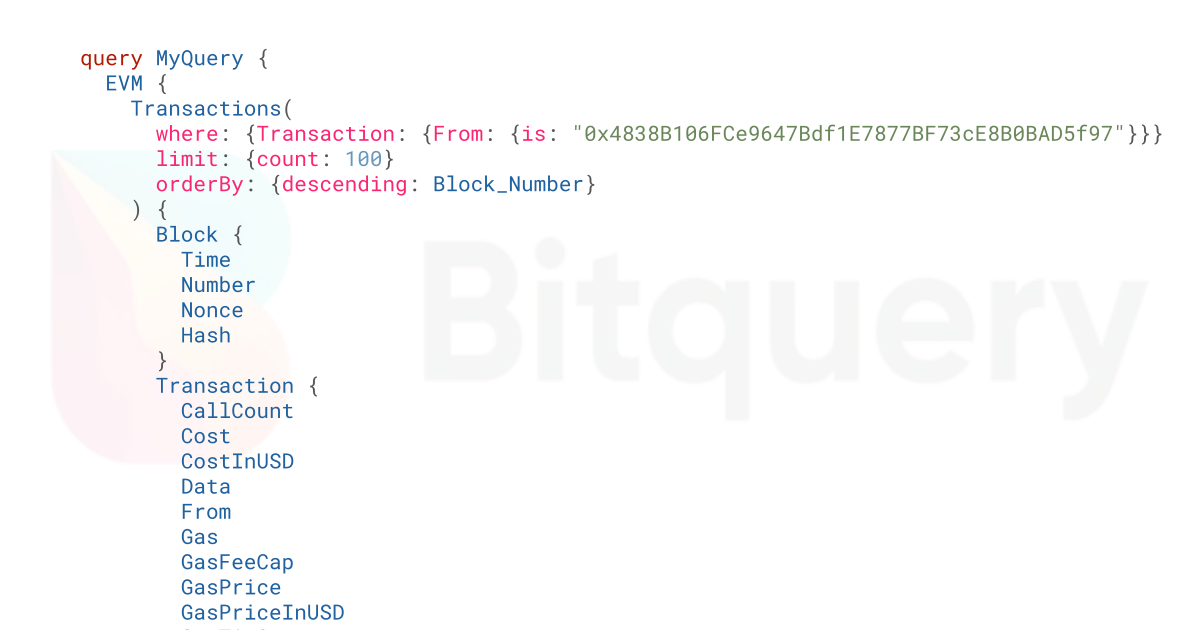 Get transactions by wallet - Blockchain Data API